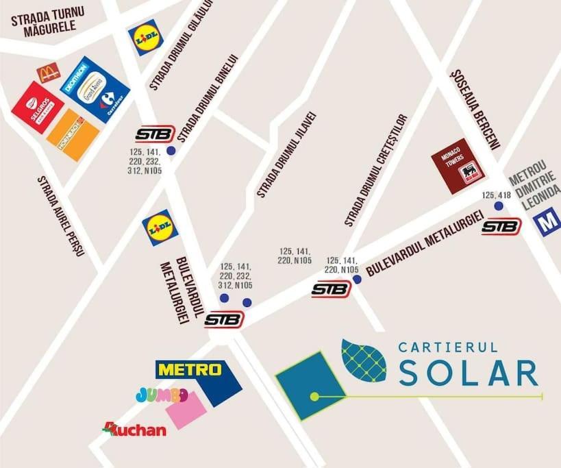 Apartment Solar 50, Private Parking, 2 Bedroom Bucureşti Eksteriør bilde